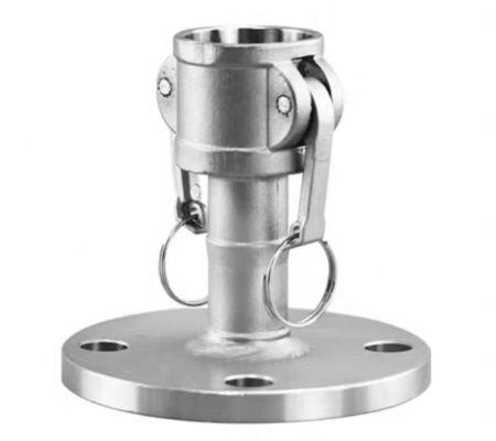 Προσαρμοσμένη υποστήριξη ODM SS316 DN50 Camlock Coupling με PN16 Flange Equal και Design