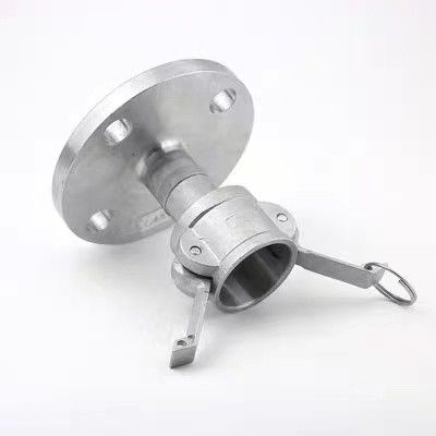 Προσαρμοσμένη υποστήριξη ODM SS316 DN50 Camlock Coupling με PN16 Flange Equal και Design