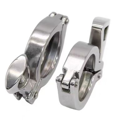 WZ Υγιεινής Tri Clamp Ατσάλι 304 316 Χύτευση Ferrule Flange σωλήνα Double Pin Clamp 1/8 "-4