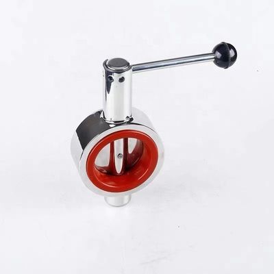 Ατσάλι από ανοξείδωτο χάλυβα 304 316 Silver Duck Beak Butterfly Valve με προσαρμοσμένη υποστήριξη OEM