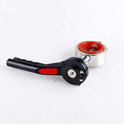 Ατσάλι από ανοξείδωτο χάλυβα 304 316 Silver Duck Beak Butterfly Valve με προσαρμοσμένη υποστήριξη OEM
