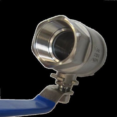 Ατσάλι από ανοξείδωτο χάλυβα 304 316 DN8-DN100 PN63 2PC βαλβίδες μπάλας για βαριές βιομηχανικές ανάγκες