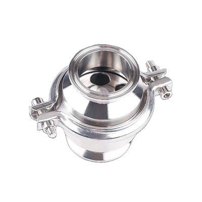 DN15-DN200 Υγιεινός ανοξείδωτος χάλυβα 304/316L Tri Clamp Check Valve Προσαρμοσμένη υποστήριξη