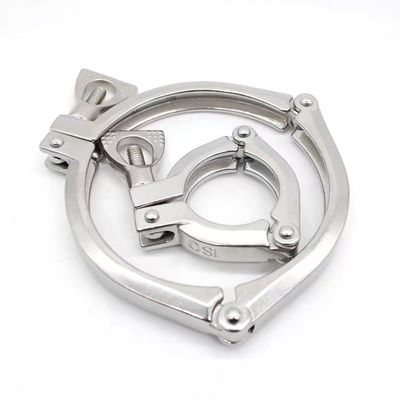 Προσαρμοσμένη υποστήριξη Τρία κομμάτια Clamp Ferrule από ανοξείδωτο χάλυβα 304 316 316L DIN SMS 3A