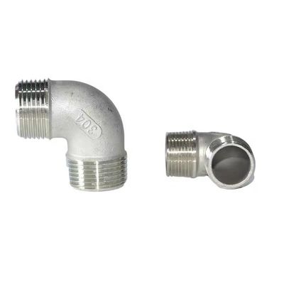 WZ SS 201 304 316 NPT/BSPT/BSPP 90 βαθμών σωλήνας αγκώνα με αρσενικό/γυναικείο νήμα