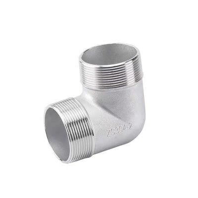 WZ SS 201 304 316 NPT/BSPT/BSPP 90 βαθμών σωλήνας αγκώνα με αρσενικό/γυναικείο νήμα