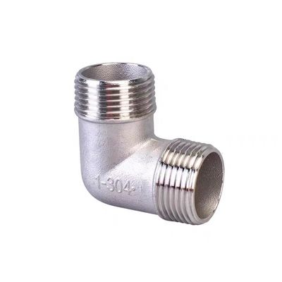 WZ SS 201 304 316 NPT/BSPT/BSPP 90 βαθμών σωλήνας αγκώνα με αρσενικό/γυναικείο νήμα