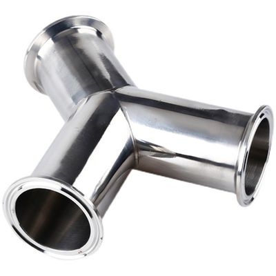 DIN Standard Υγιεινός Ατσάλι 304 316 Τροχιακό Τρι-Κλαμπ Wyes Tee Y Type Tee