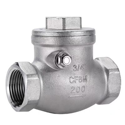 WZ SS 304 316 CF8 CF8M κυλινδρική βαλβίδα ελέγχου κλίσης μη επιστροφής 200WOG 1/2"-4" ίση