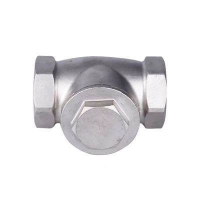 WZ SS 304 316 CF8 CF8M κυλινδρική βαλβίδα ελέγχου κλίσης μη επιστροφής 200WOG 1/2"-4" ίση