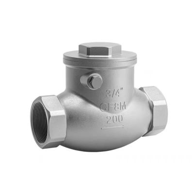 WZ SS 304 316 CF8 CF8M κυλινδρική βαλβίδα ελέγχου κλίσης μη επιστροφής 200WOG 1/2"-4" ίση