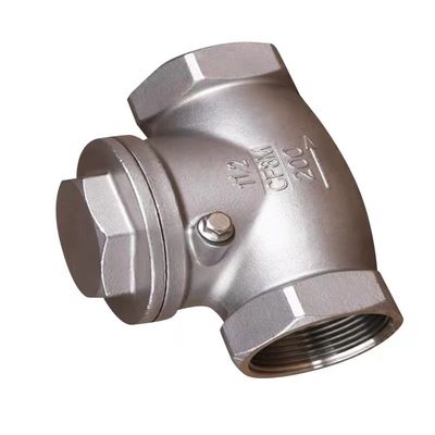 WZ SS 304 316 CF8 CF8M κυλινδρική βαλβίδα ελέγχου κλίσης μη επιστροφής 200WOG 1/2"-4" ίση