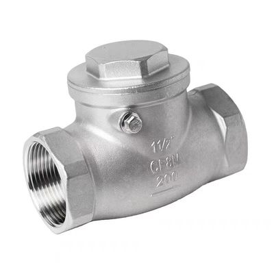 WZ SS 304 316 CF8 CF8M κυλινδρική βαλβίδα ελέγχου κλίσης μη επιστροφής 200WOG 1/2"-4" ίση