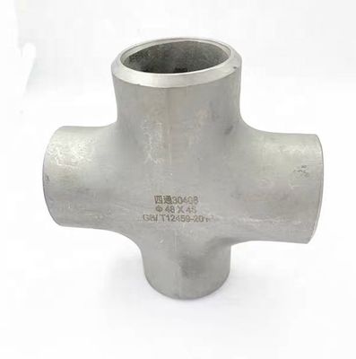 Ατσάλι από ανοξείδωτο χάλυβα SCH40S Butt weld pipe Fitting 4 Way Cross Connector 1"-4" DN25-DN100