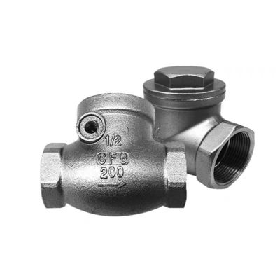 WZ SS 304 316 CF8 CF8M κυλινδρική βαλβίδα ελέγχου κλίσης μη επιστροφής 200WOG 1/2"-4" ίση