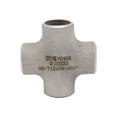 Ατσάλι από ανοξείδωτο χάλυβα SCH40S Butt weld pipe Fitting 4 Way Cross Connector 1"-4" DN25-DN100