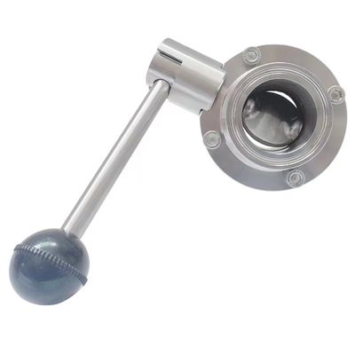 Υγιεινή SS304/316L Ηλεκτρική βαλβίδα τύπου πεταλούδας για μέσο κανονικής θερμοκρασίας