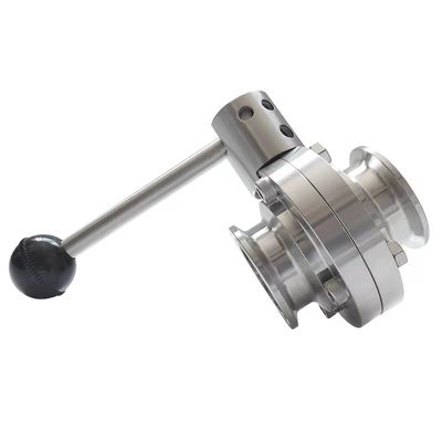 Υγιεινή SS304/316L Ηλεκτρική βαλβίδα τύπου πεταλούδας για μέσο κανονικής θερμοκρασίας