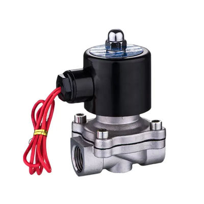DC12V AC220V Ατσάλινο αέριο νερού βαλβίδα ηλεκτροσόκ 2 οδική κανονική κλειστή μίνι βαλβίδα