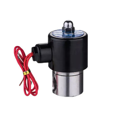 DC12V AC220V Ατσάλινο αέριο νερού βαλβίδα ηλεκτροσόκ 2 οδική κανονική κλειστή μίνι βαλβίδα