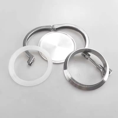 Ατσάλι από ανοξείδωτο χάλυβα 316 304 Tri Clamp 3A Blind Ferrule End Cap Set για υγειονομικό εξοπλισμό