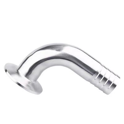 Υγιεινές SS304 316 316L Tri Clamp 90DEG Σωλήνας Barb Tri Clover Συμφωνητικό Σύνδεσμο Σωλήνων