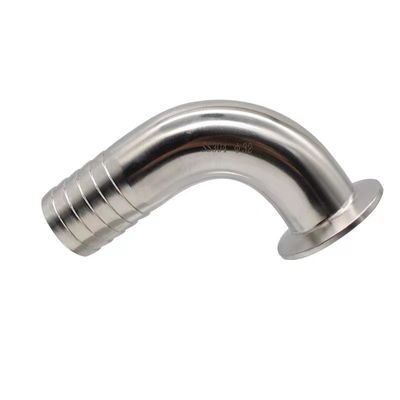 Υγιεινές SS304 316 316L Tri Clamp 90DEG Σωλήνας Barb Tri Clover Συμφωνητικό Σύνδεσμο Σωλήνων
