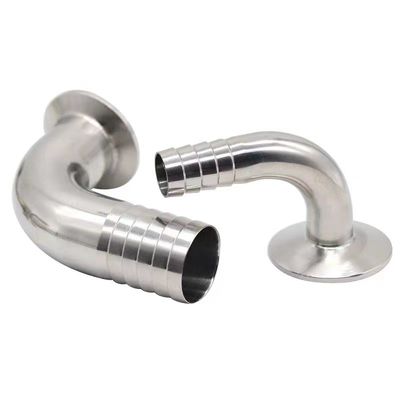 Υγιεινές SS304 316 316L Tri Clamp 90DEG Σωλήνας Barb Tri Clover Συμφωνητικό Σύνδεσμο Σωλήνων