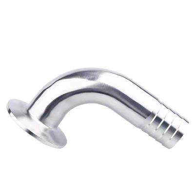 Υγιεινές SS304 316 316L Tri Clamp 90DEG Σωλήνας Barb Tri Clover Συμφωνητικό Σύνδεσμο Σωλήνων