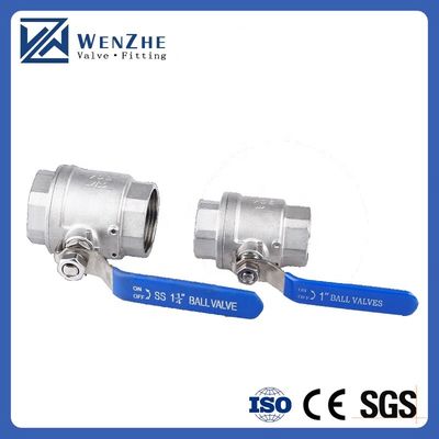 1.0''-6.0" Port Size Mirror γυαλισμένο νήμα από ανοξείδωτο χάλυβα βαλβίδα μπάλα για το νερό