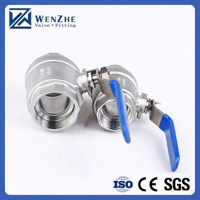 1.0''-6.0" Port Size Mirror γυαλισμένο νήμα από ανοξείδωτο χάλυβα βαλβίδα μπάλα για το νερό