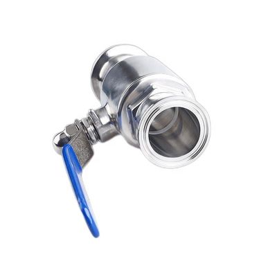 1''-8' Standard Stainless Steel Ss 304 316 Υγειονομική βαλβίδα με σφαίρα τρι-σφραγίδας με σχεδιασμό