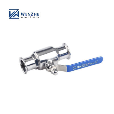 1''-8' Standard Stainless Steel Ss 304 316 Υγειονομική βαλβίδα με σφαίρα τρι-σφραγίδας με σχεδιασμό