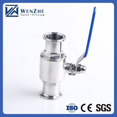 1''-8' Standard Stainless Steel Ss 304 316 Υγειονομική βαλβίδα με σφαίρα τρι-σφραγίδας με σχεδιασμό