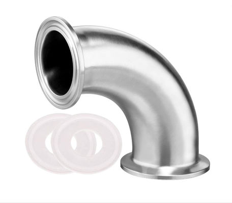 2 "Tri Clamp Sanitary Pipe Fitting 90 βαθμών Κεφαλονίκης από ανοξείδωτο χάλυβα 2" Tube OD Wenzhe
