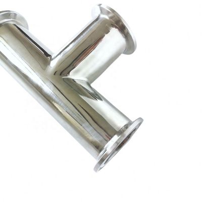 Έκταγωνική Κεψούρα Tee 3 Way Stainless Steel 304 με 3 Συσκευές Σιλικόνης Fits 1.5 " Tri Clamp
