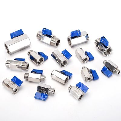 3/4 "-12" NPT Γυναικεία Τριχοειδή Μίνι Βαλβίδα Σφαίρας από ανοξείδωτο χάλυβα