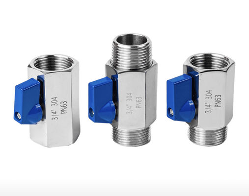 3/4 "-12" NPT Γυναικεία Τριχοειδή Μίνι Βαλβίδα Σφαίρας από ανοξείδωτο χάλυβα