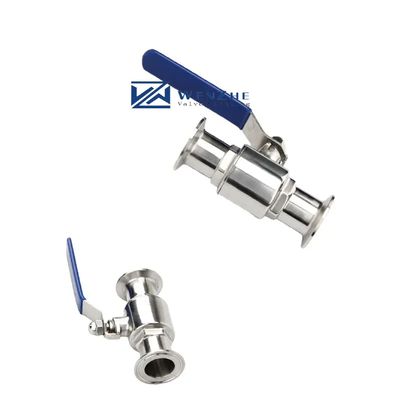 Υποστήριξη OEM SS304 1/4''-4.0' Homebrew Tri-Clamp Ball Valve Ατσάλινη υγιεινή βαλβίδα