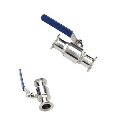 Υποστήριξη OEM SS304 1/4''-4.0' Homebrew Tri-Clamp Ball Valve Ατσάλινη υγιεινή βαλβίδα