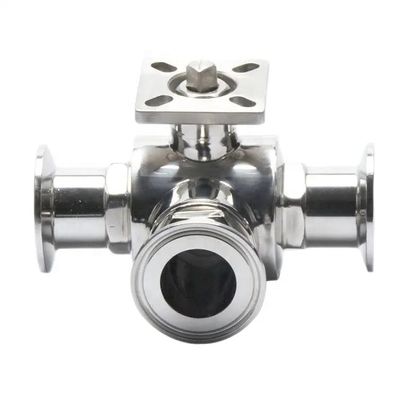 Υποστήριξη OEM SS304 1/4''-4.0' Homebrew Tri-Clamp Ball Valve Ατσάλινη υγιεινή βαλβίδα