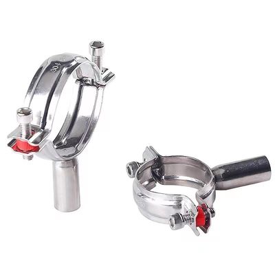WZ Υγιεινής SS 304 316 Single Pin Clamp Tri Clamp Fittings Pipe Hanger Pipe Holder 1/8"--4