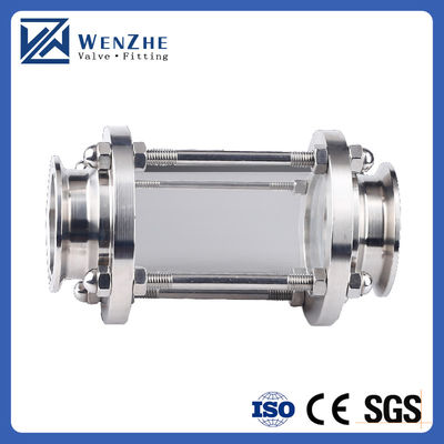 Τροφίμων Ατσάλι 304 316L Υγιεινές Tri Clamp οπτική γυαλί σωλήνα Εγκατάσταση σωληνώδη οπτική γυαλί