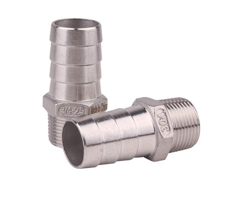 Ατσάλι από ανοξείδωτο χάλυβα 1 "Σωλήνα Barb x 3/4" NPT αρσενικό για την οικιακή ζύμωση σωλήνα Fitting θηλυκό νήμα