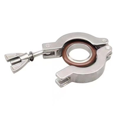 Ατσάλι από ανοξείδωτο χάλυβα 304 316 KF16 KF25 KF40 Tri Clamp Ferrule Set για σχεδιασμό προσαρμογέα κενού
