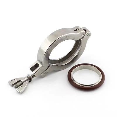 Ατσάλι από ανοξείδωτο χάλυβα 304 316 KF16 KF25 KF40 Tri Clamp Ferrule Set για σχεδιασμό προσαρμογέα κενού
