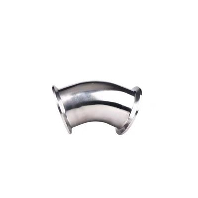Υγιεινής 90 βαθμούς 45 βαθμούς 2 " Tri Clamp Elbow Casting SS304 316L Τροφίμων Τάξη TC Clamped