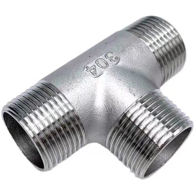 3 Way Stainless Steel 1/2 "NPT αρσενικό Τυποποιημένο σωλήνα σωλήνα Τ Τυποποιημένο αρσενικό Tee Fitting