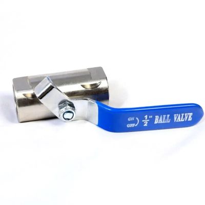 NPT BSPT Thread Semi-Steel Round Bar Stock Ball Valve σε ανοξείδωτο χάλυβα 201 304 316