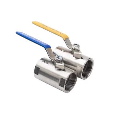 NPT BSPT Thread Semi-Steel Round Bar Stock Ball Valve σε ανοξείδωτο χάλυβα 201 304 316